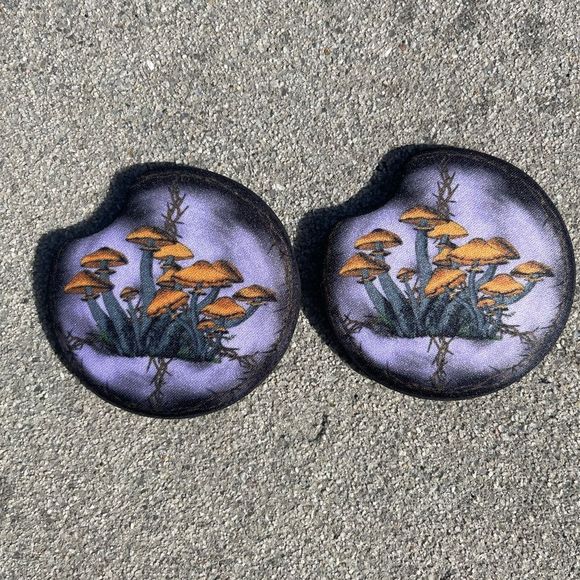 Trippy ☮️ Mushroom Car Coaster | Car Accessories - Picture 4 of 7